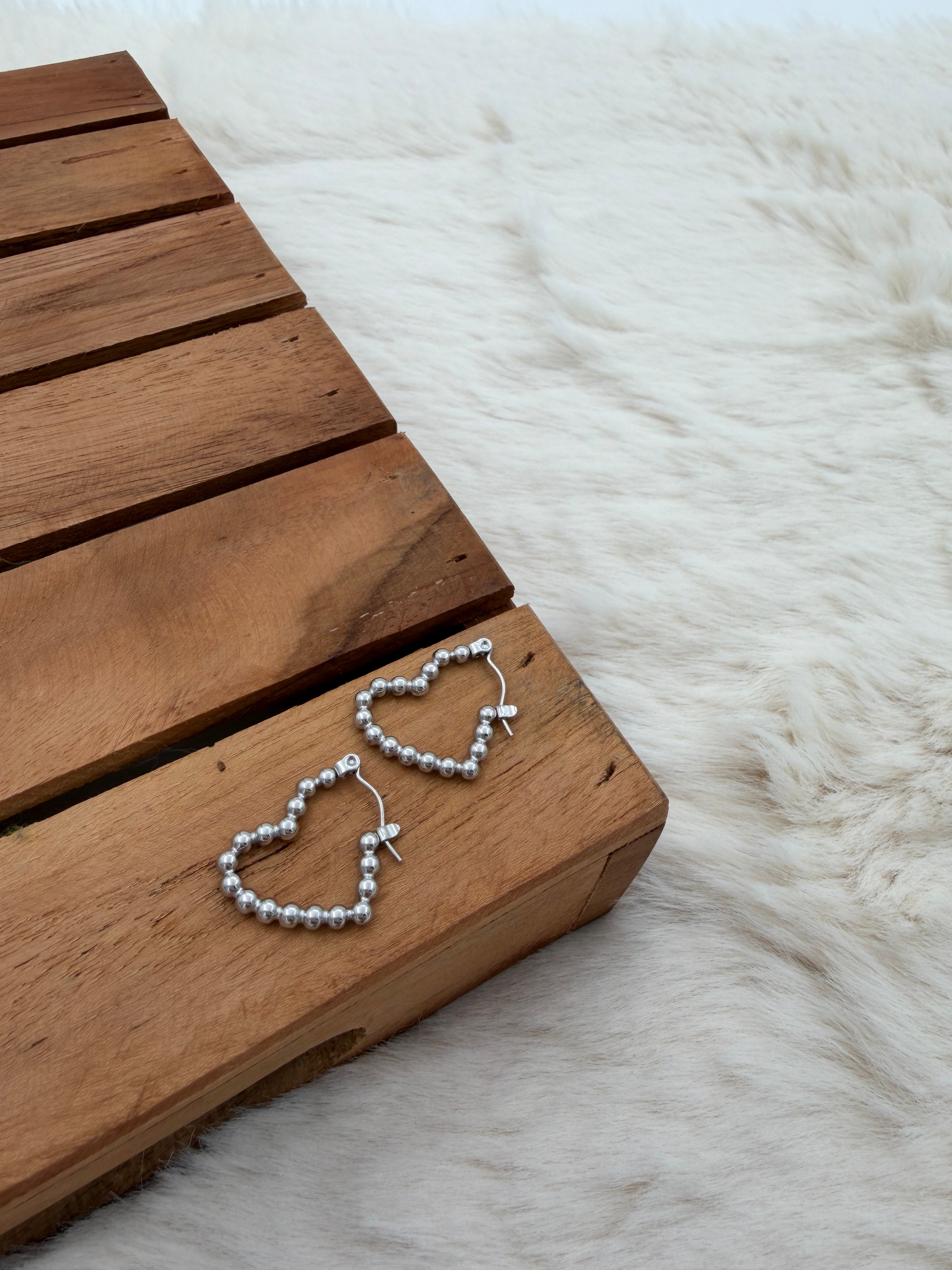 Bubble Heart Earring